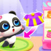 baby panda girl caring